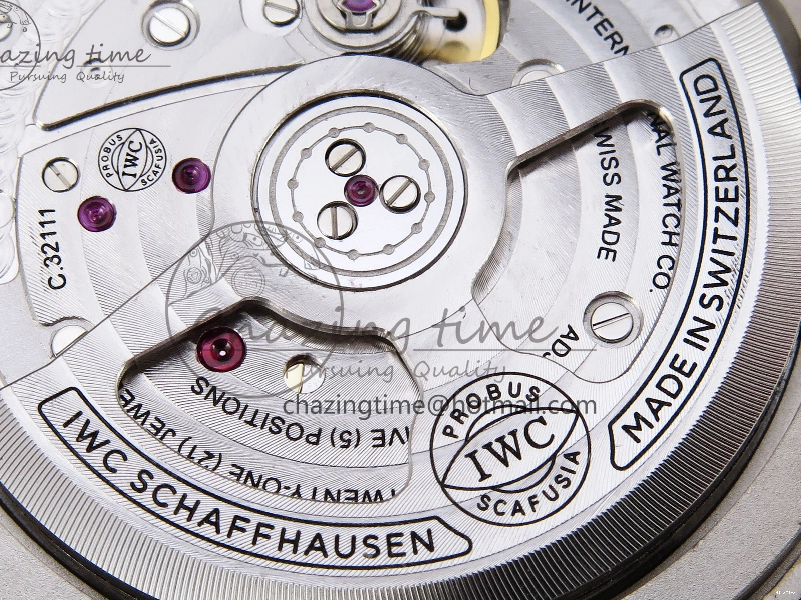 MIROTIME 0418 Original Pilot’s Watch Laureus Blue Ceramic IW328101 ZF 1:1 Best Edition on Blue Nylon Strap A 7027